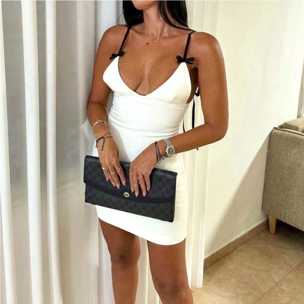 New ZARA Viral Short Dress With Bows - Picture 2 of 13